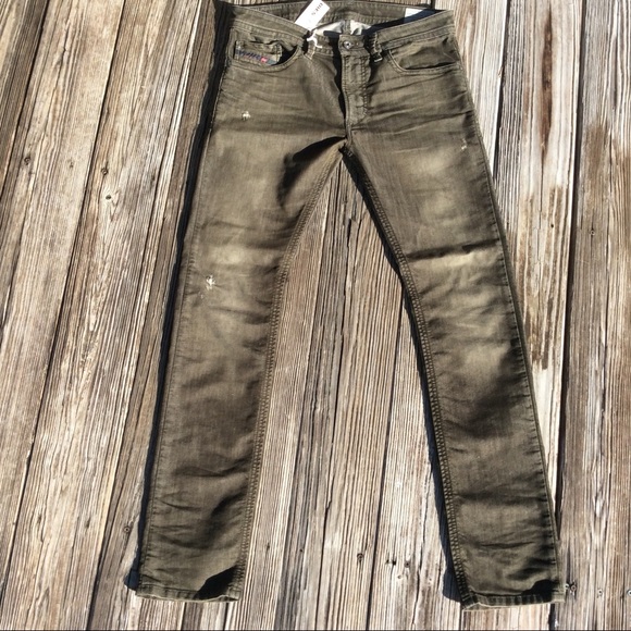 Diesel Other - DIESEL THAVAR 0836R Stretch Stonewash Olive W30